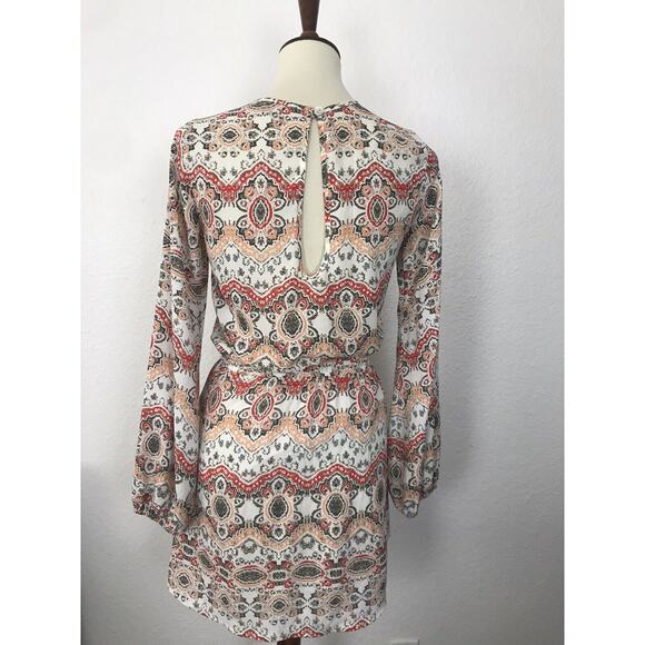 Revolve Show Me Your Mumu V Neck Multicolor Print Mini Dress - Picture 7 of 10